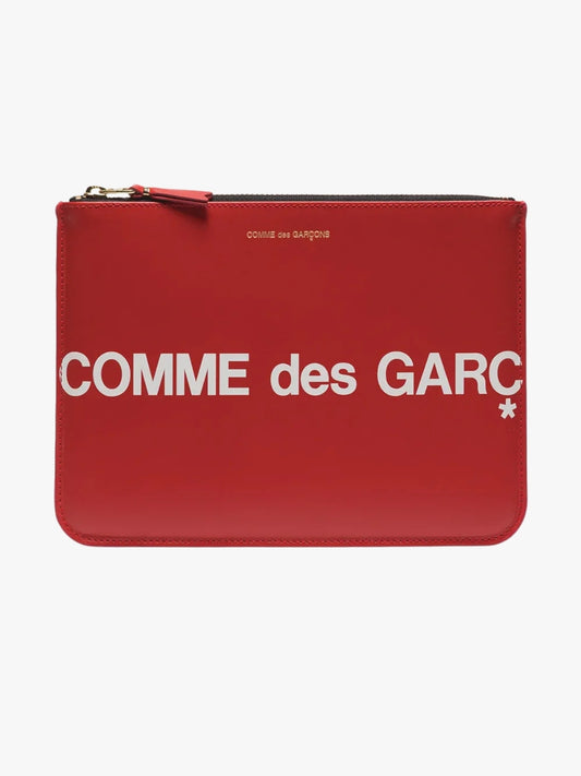 Comme Des Garcons Wallet Pouch Red