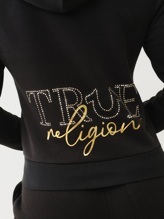 True Religion True Zip Hoodie Jet Black
