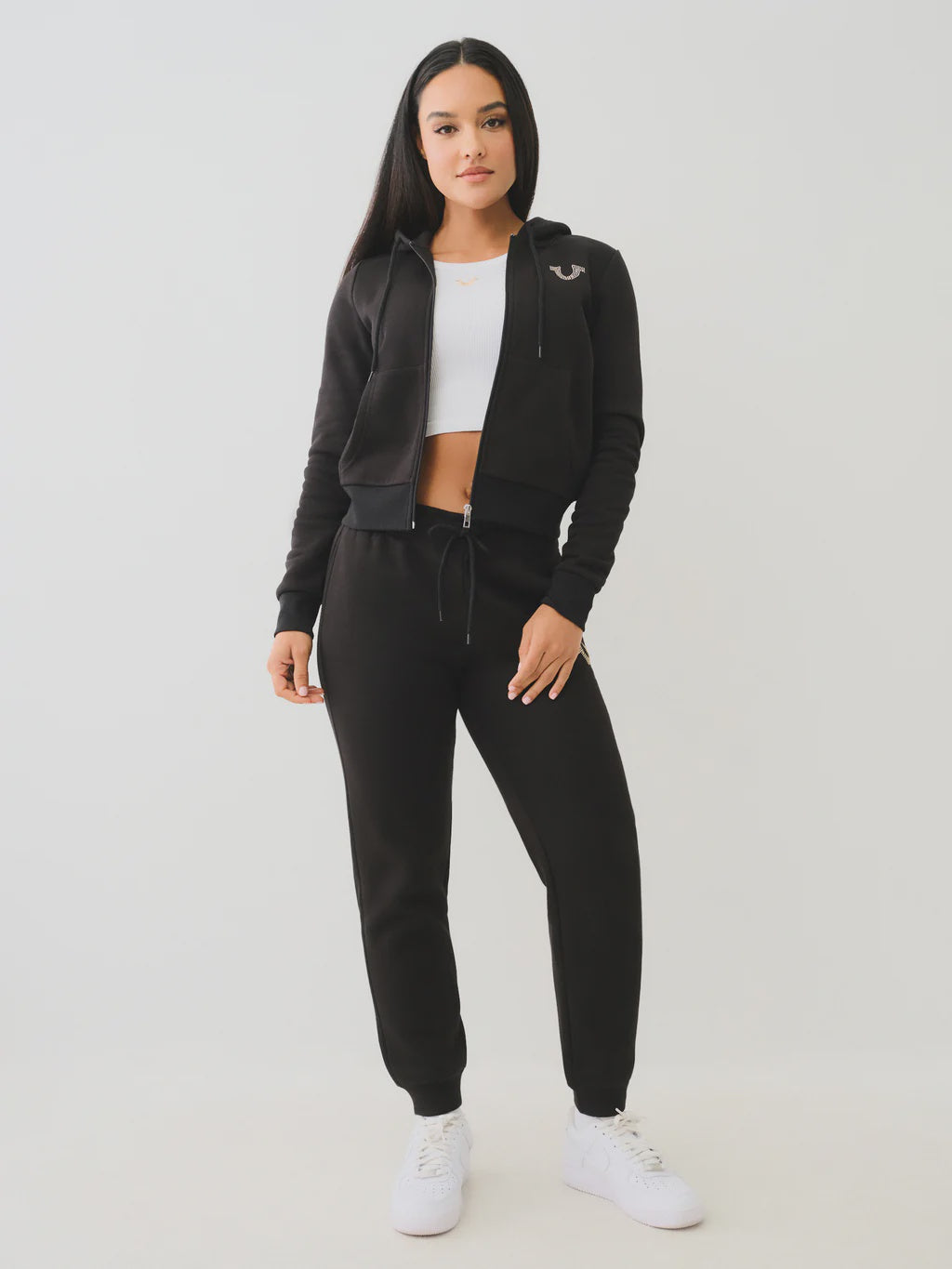 True Religion True Zip Hoodie Jet Black