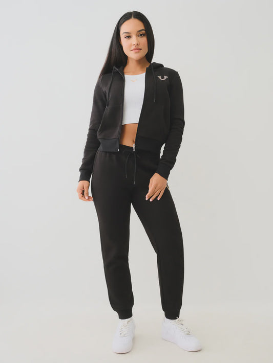 True Religion True Zip Hoodie Jet Black