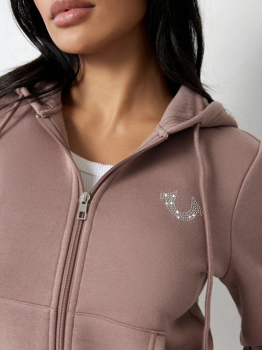 True Religion True Zip Hoodie Antler