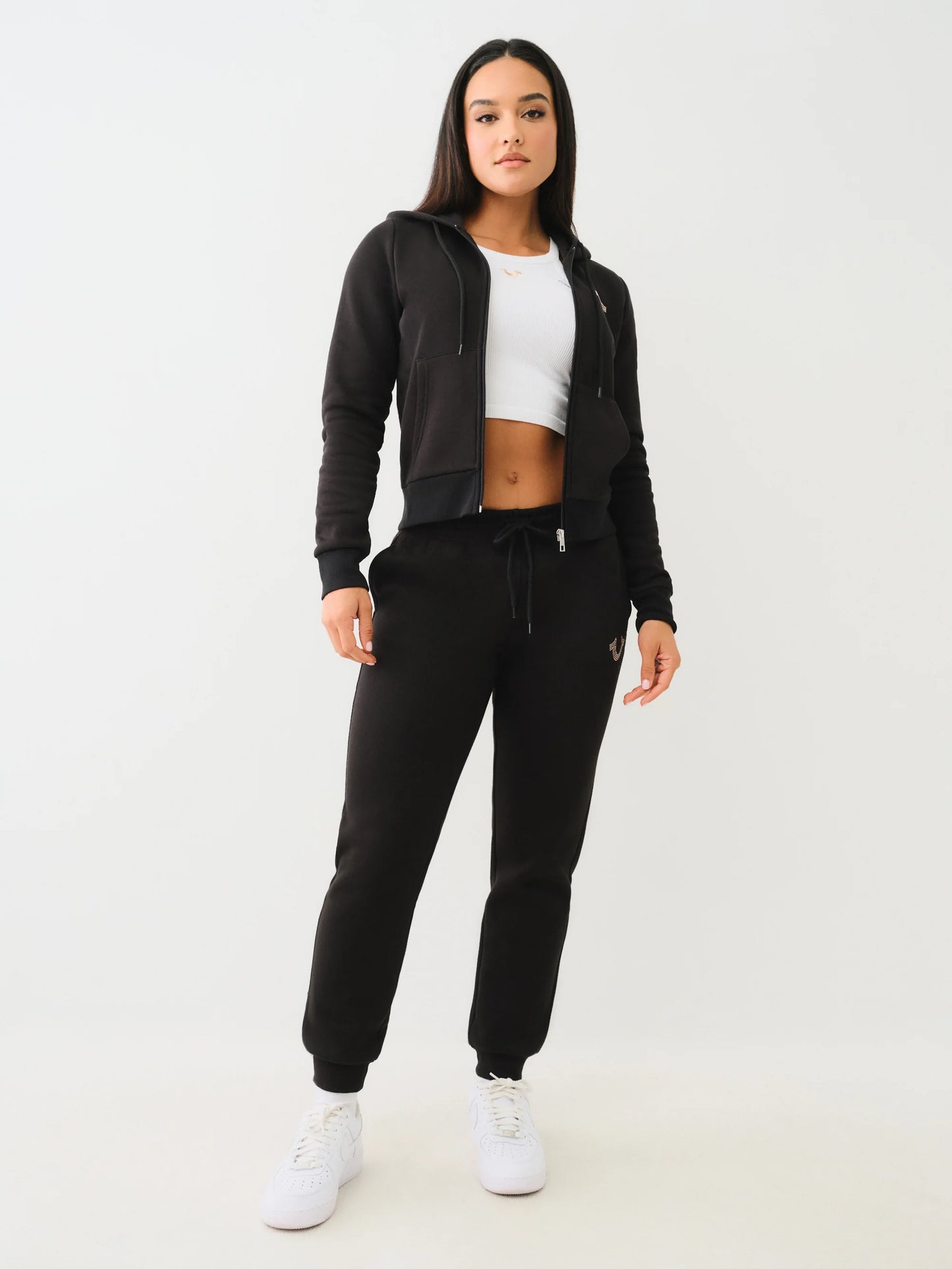 True Religion True Mid Rise Jogger Jet Black