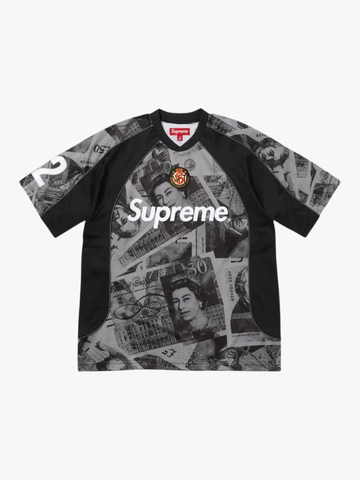 Supreme Pounds Soccer/Football Jersey T-Shirt Black