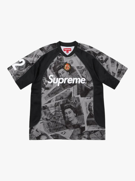 Supreme Pounds Soccer/Football Jersey T-Shirt Black