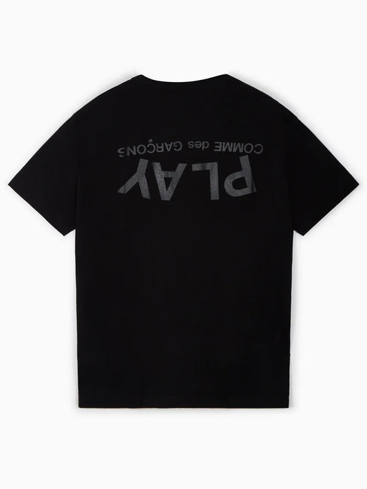Comme des Garçons Play Logo-Print Front Upside Down back Logo T-Shirt