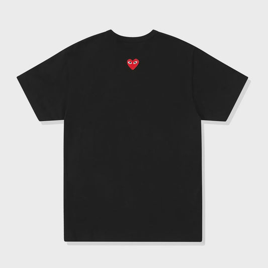 Comme Des Garcons PLAY Reverse Red Heart T-Shirt Black