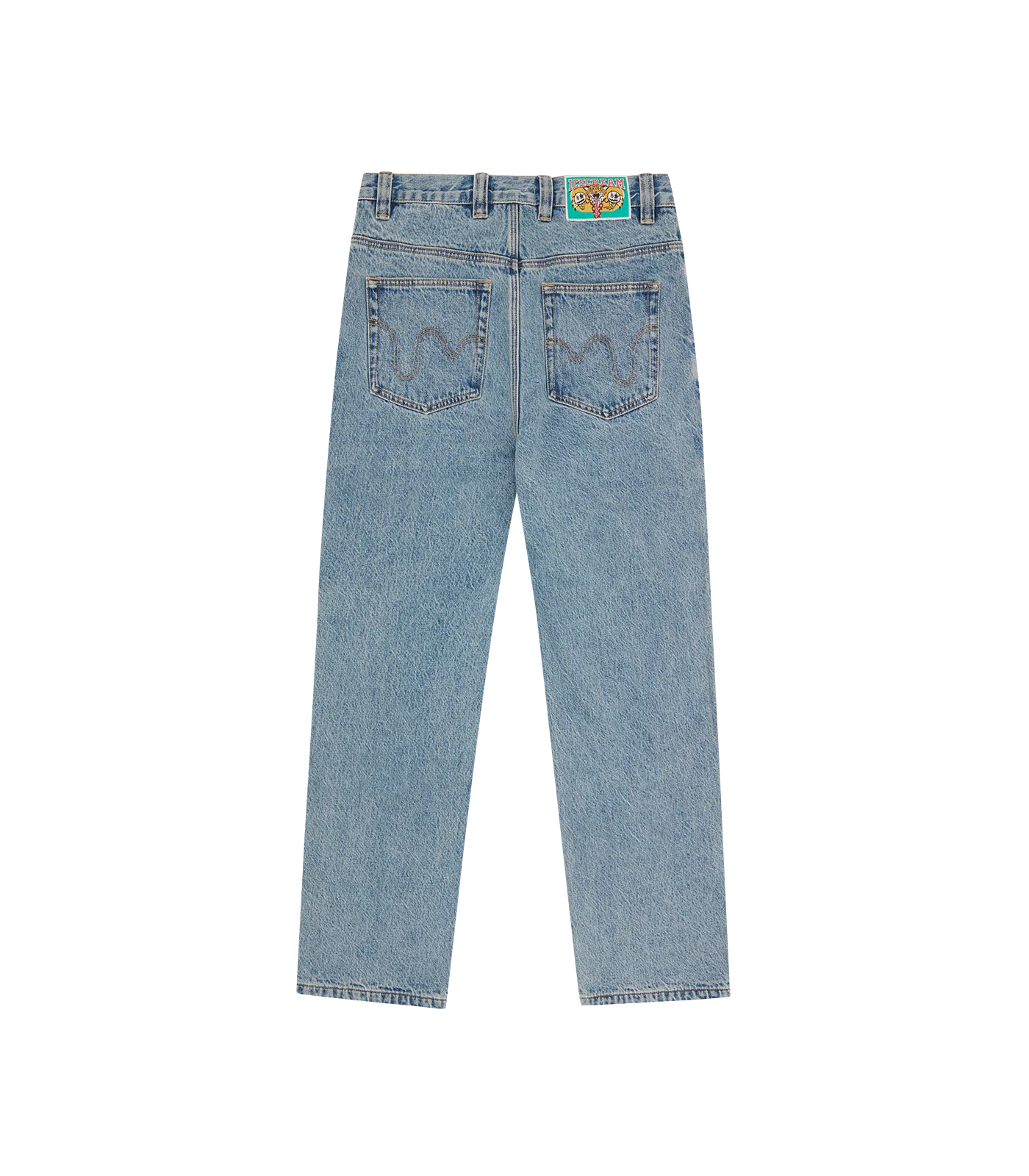 Ice Cream Running Dog Jeans Light Wash Blue