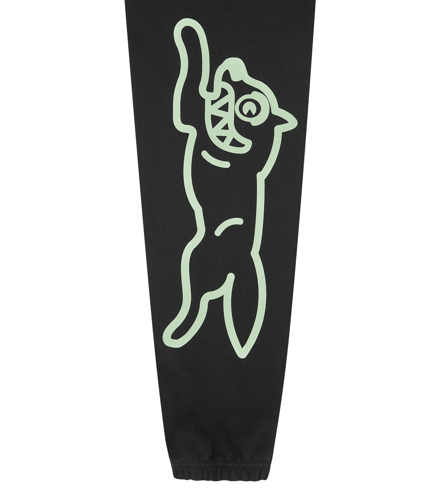 Ice Cream Jumbo Running Dog Sweatpants Black