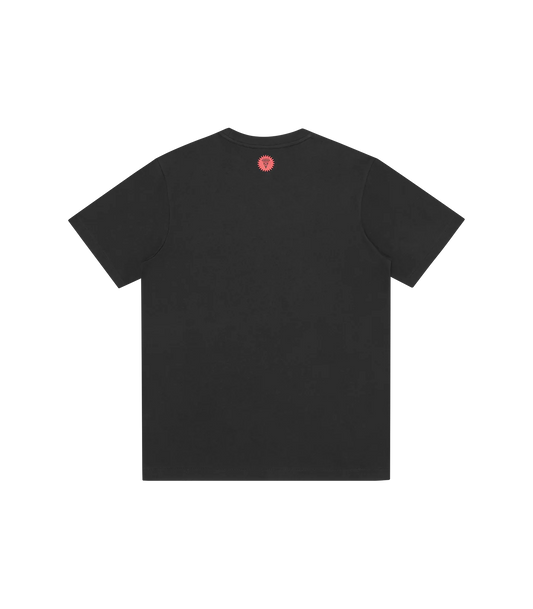 Ice Cream Running Dog Polka Dot T-Shirt Black