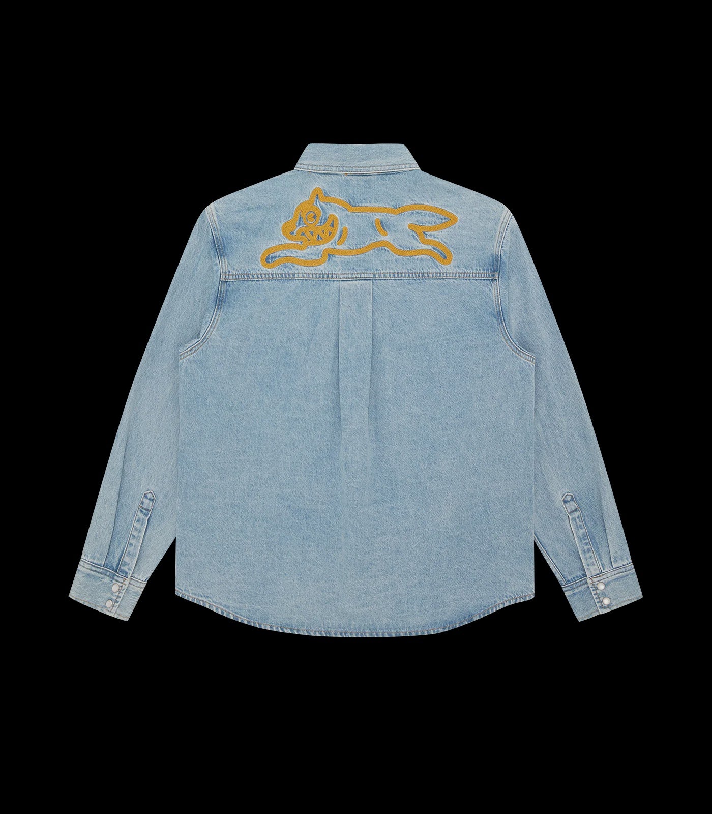 Ice Cream Denim Jacket Chain Stitch Blue