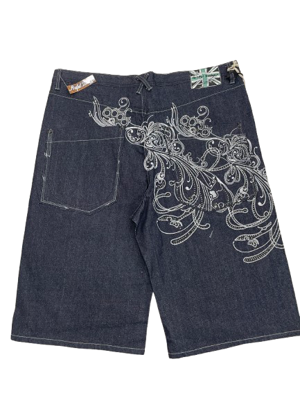 Artful Dodger Dark Denim Embellished Jorts