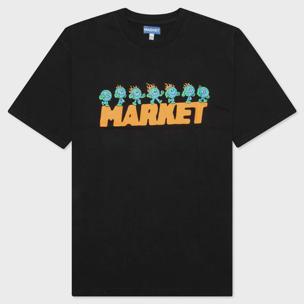 Market T-Shirt Keep Going Black