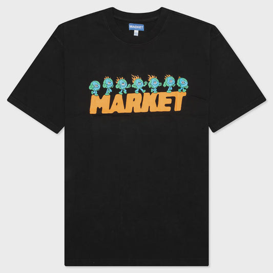 Market T-Shirt Keep Going Black