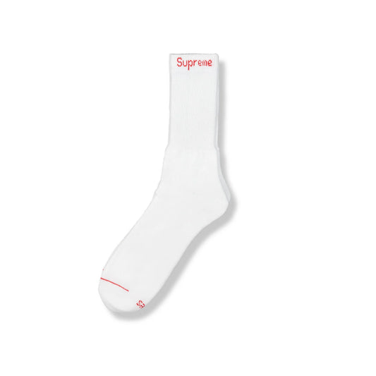 Supreme Hanes Socks White