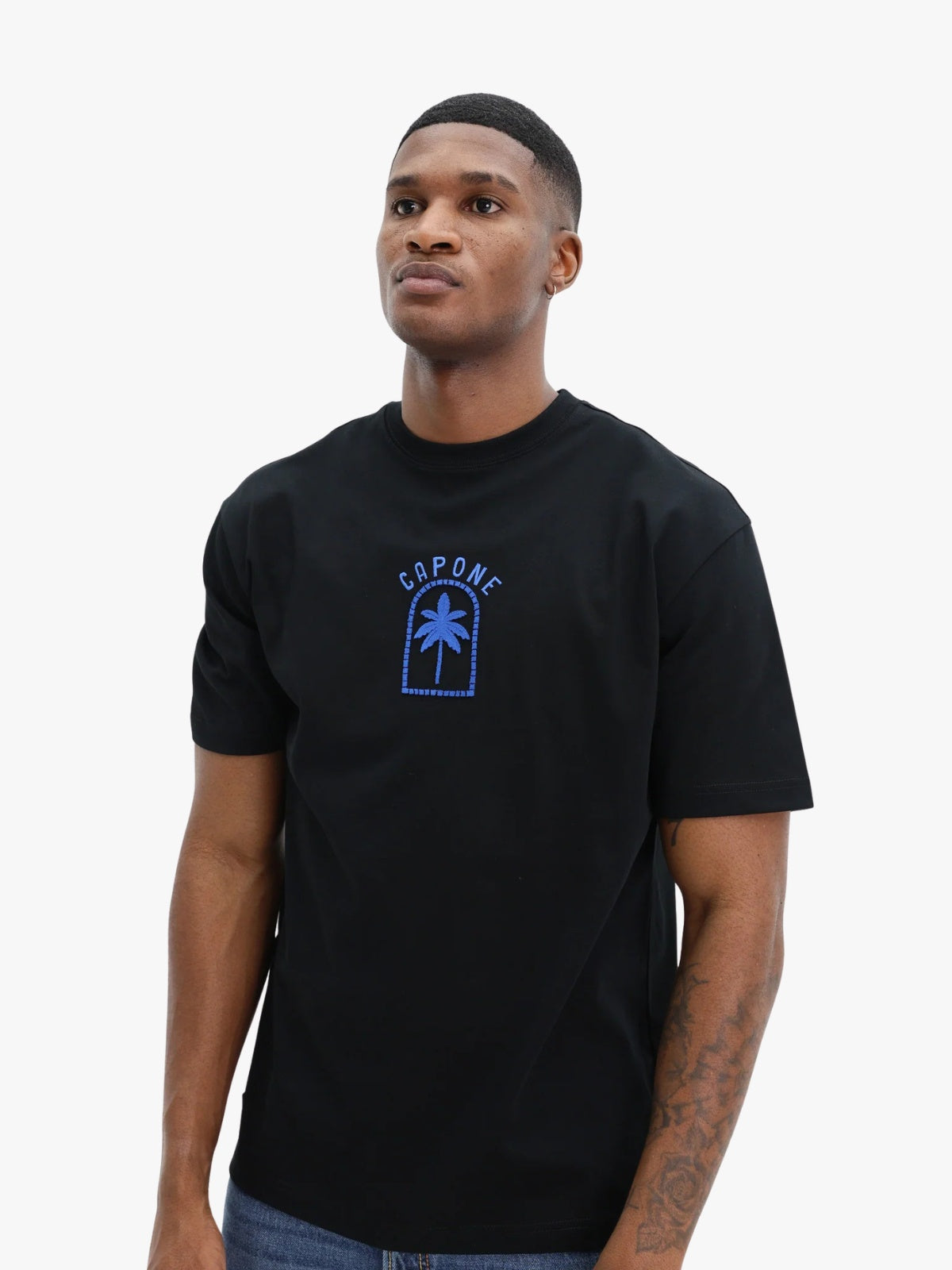 Capone T-Shirt Palm Tree Black