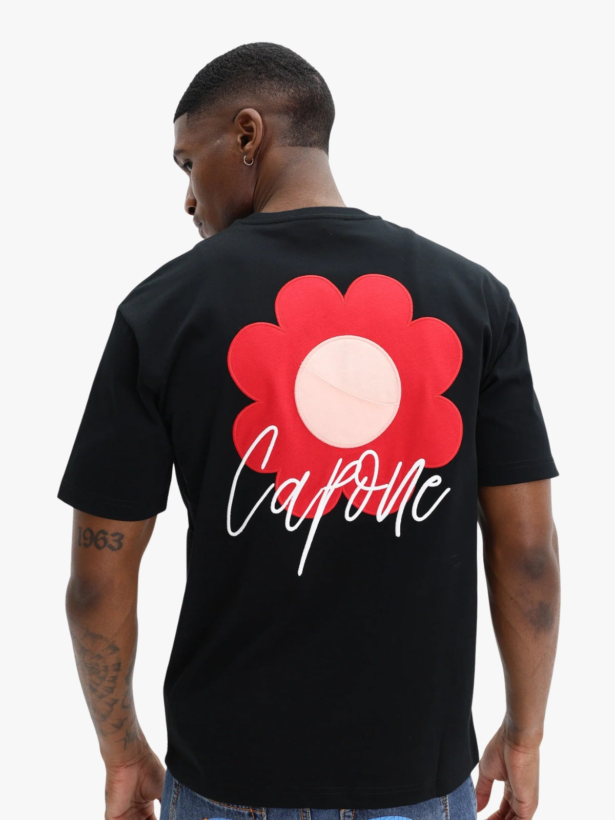 Capone Flower Logo T-Shirt Black