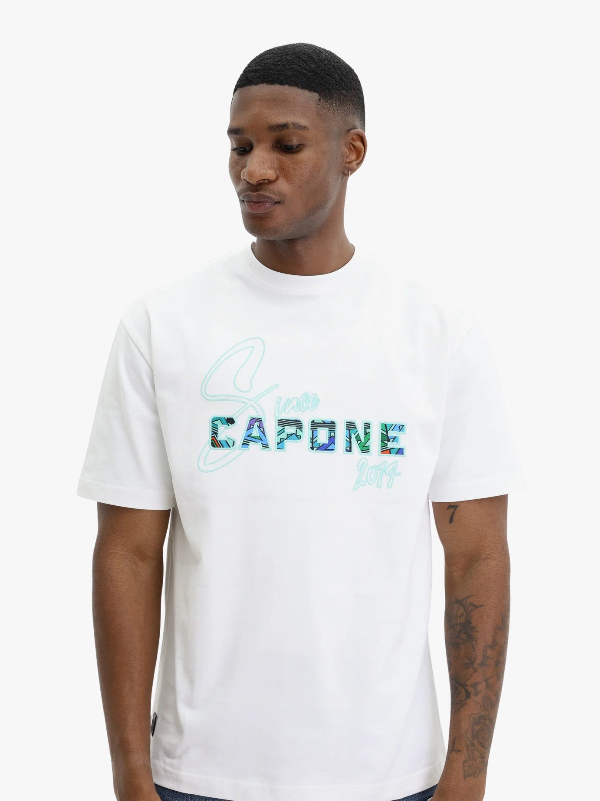 Capone Since 2014 Logo T-Shirt White - Multi