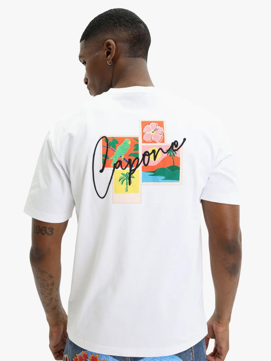Capone Logo T-Shirt White-Black