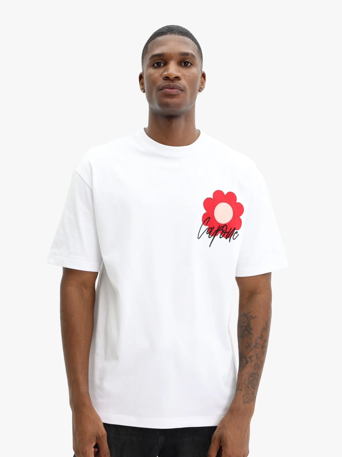 Capone Flower Logo T-Shirt White