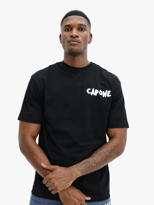 Capone Corner Logo Black - White