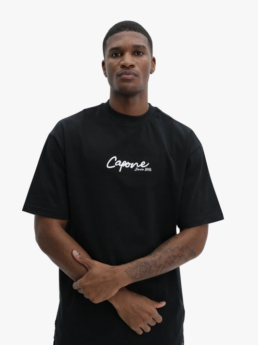 Capone T-Shirt Oversized Back Print Black