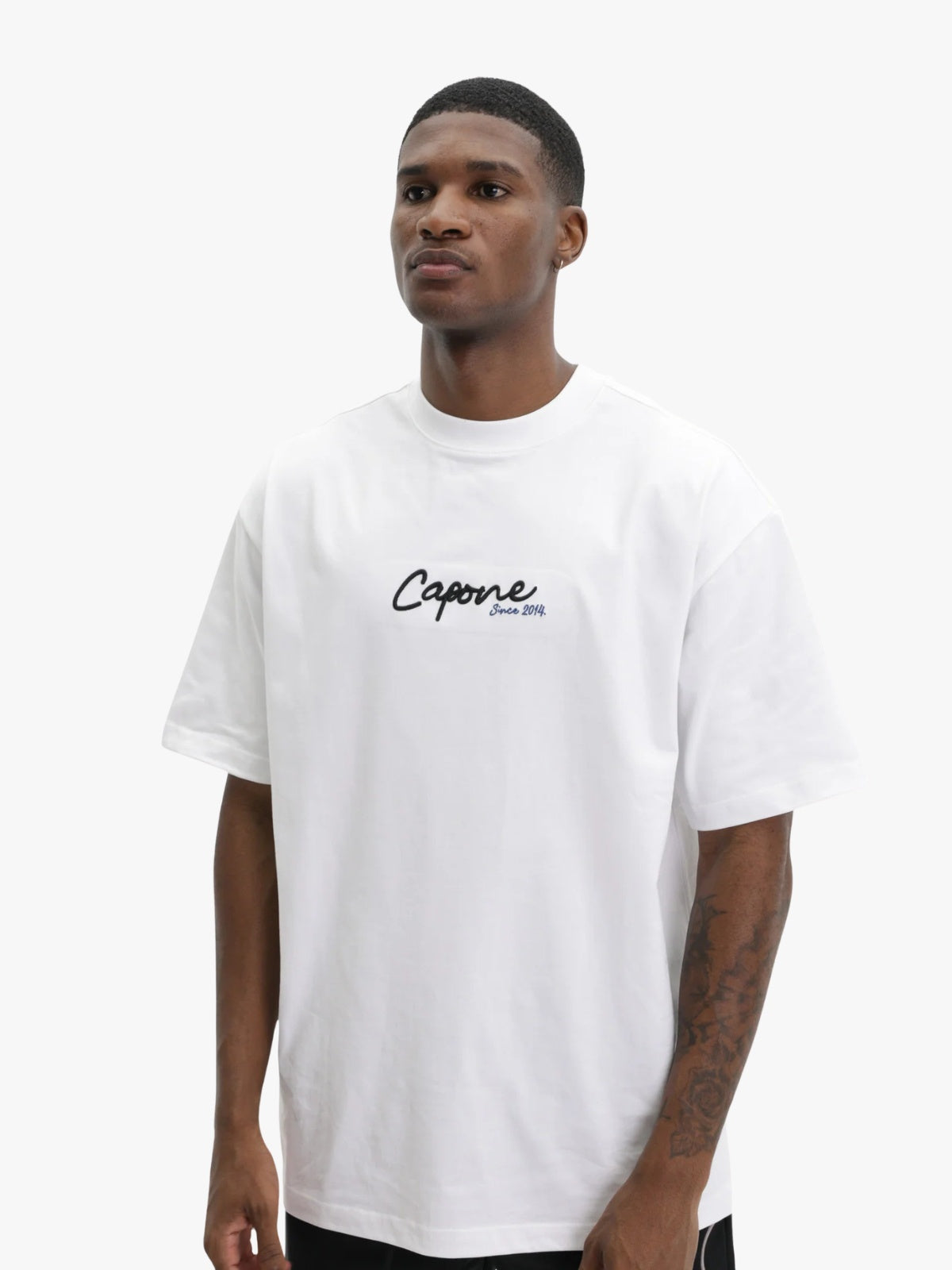 Capone T-Shirt Oversized Back Print White