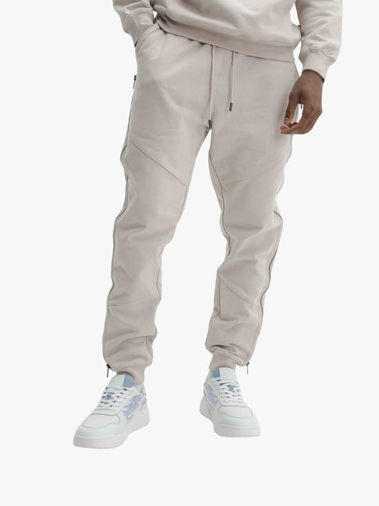 Capone Sweatpants Side Zip Beige