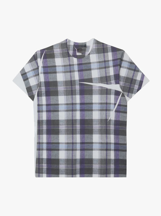 Comme Des Garcons Shirt Checkered T-Shirt Grey