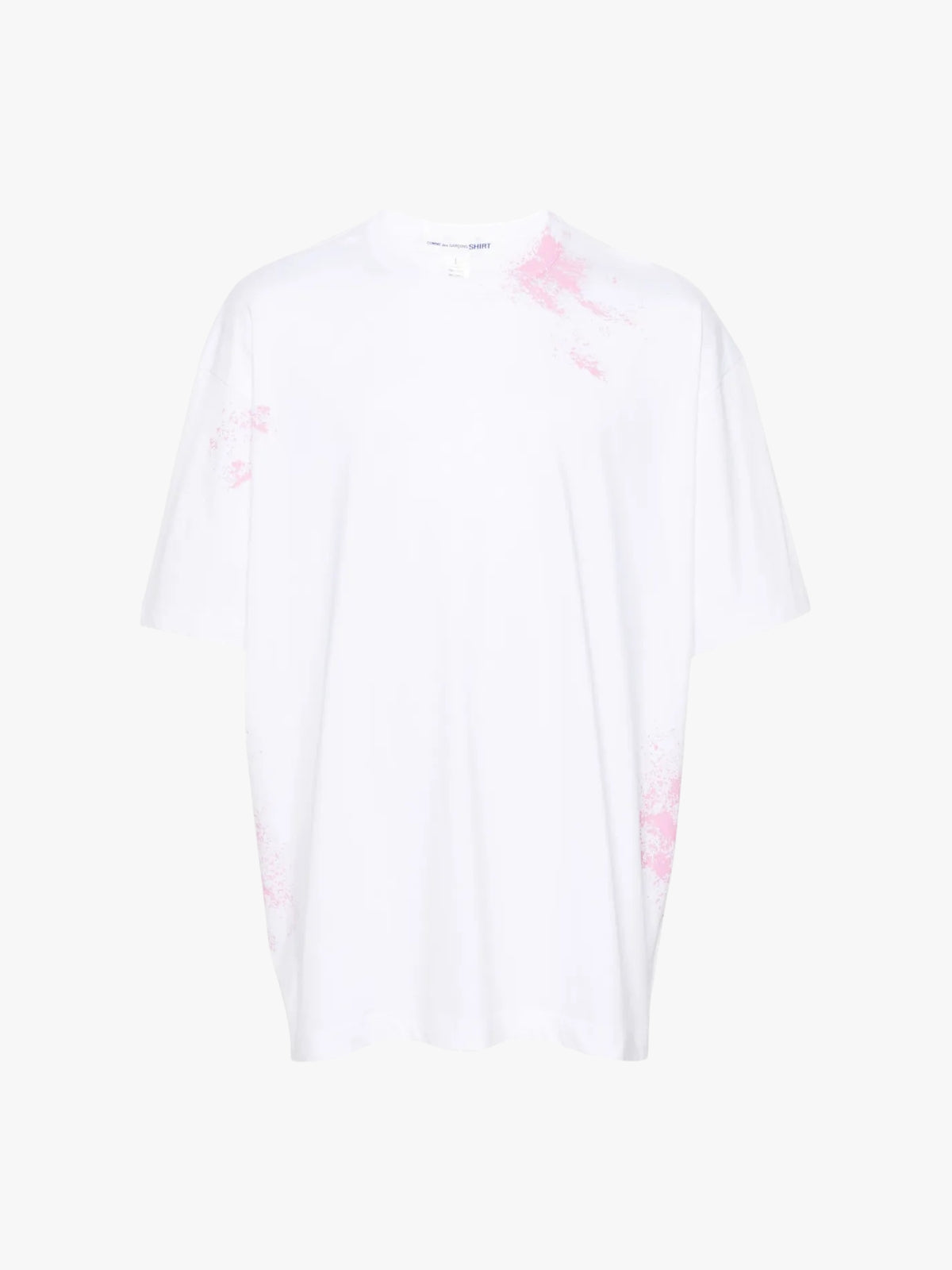 Comme Des Garcons Oversized Paint Splatter t-Shirt White