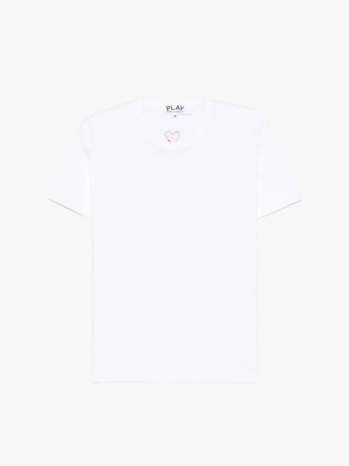 Comme Des Garçons Play Back Red Heart-Patch T-shirt