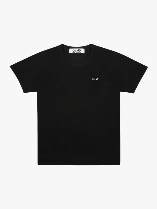 Comme Des Garcons Play Logo Tee Black