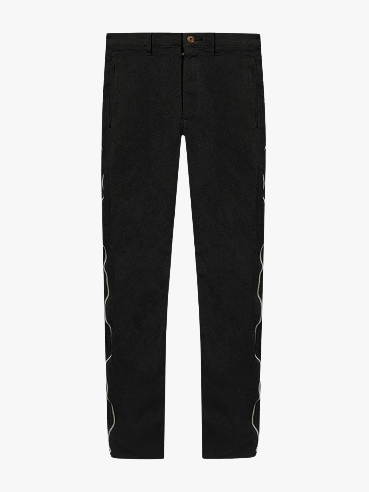 Comme Des Garcons Black Zip Detail Pants