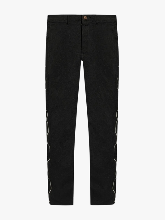 Comme Des Garcons Black Zip Detail Pants