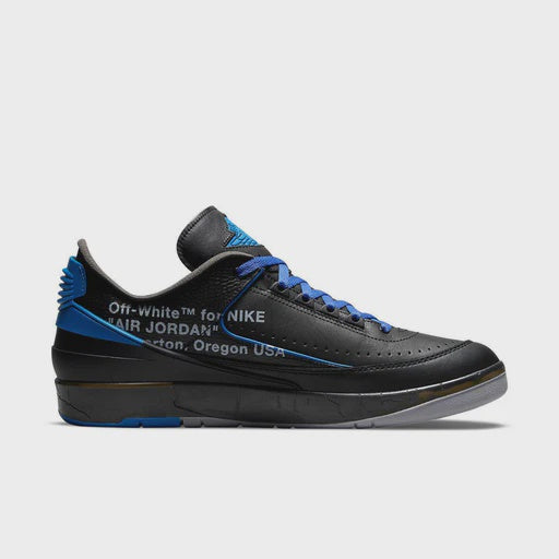 Off White x Air Jordan 2 Low Sneakers Black-Blue