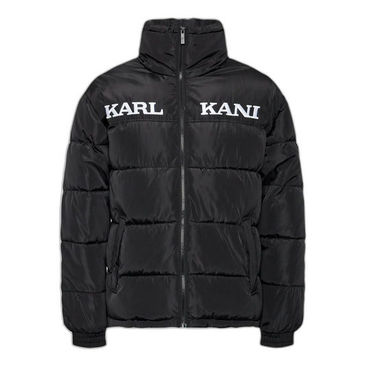 Puffer jacket logo Black